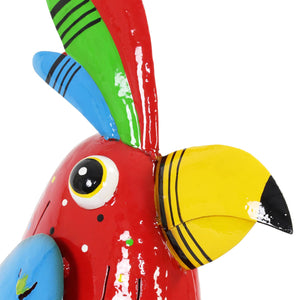 Colorful Metal Garden Bird Statue, 19 Inch | Shop Garden Decor by Exhart