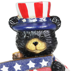 3 Piece Patriotic Bears with Inspirational Signs Pot Stake Assortment, 2.5 by 8.5 Inches | Shop Garden Decor by Exhart