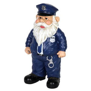 Policeman Gnome Statuary, 7.5 by 13 Inches | Shop Garden Decor by Exhart