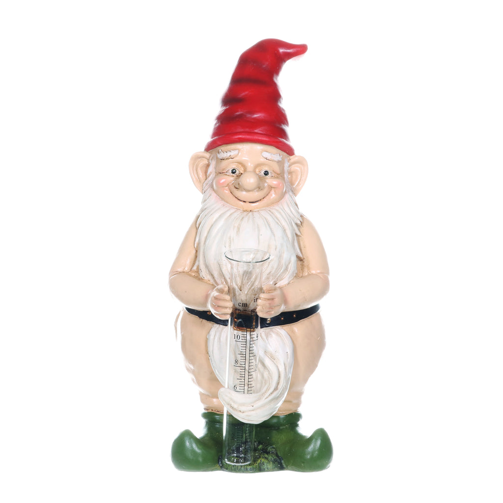 Good Time Naked Rain Gauge Randy Gnome, 6 by 14 Inches