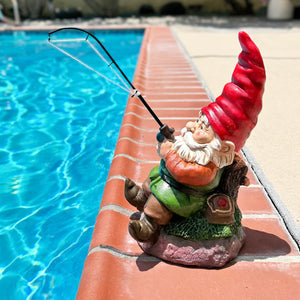 Good Time Fishing Frank Garden Gnome Statue, 13 Inch | Shop Garden Decor by Exhart