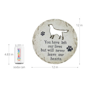 Dog Memorial Resin Garden Stepping Stone Marker, 12 Inches | Shop Garden Decor by Exhart