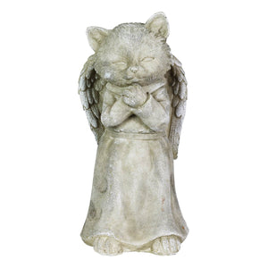 Praying Cat Angel Garden Statue, 7.5 Inches tall | Shop Garden Decor by Exhart