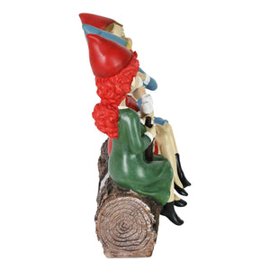 Solar Good Time Gals Drinking Wine Gnomes, 5 by 9 Inches | Shop Garden Decor by Exhart