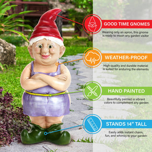 Good Time Buttocks Betty Naked Gnome Statue, 14 Inch | Shop Garden Decor by Exhart