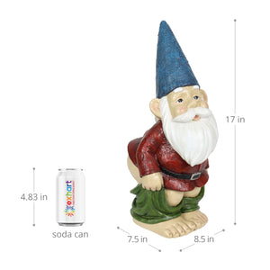 Good Time Cheeky Chuck Garden Gnome, 17 Inch | Shop Garden Decor by Exhart