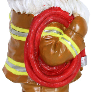 Fireman Fred Gnome Garden Statue, 13.5 Inches tall | Shop Garden Decor by Exhart