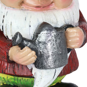 Red Garden Gnome Statue with Watering Can, 12 Inch | Shop Garden Decor by Exhart