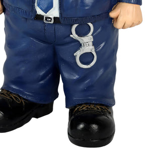 Policeman Gnome Statuary, 7.5 by 13 Inches | Shop Garden Decor by Exhart