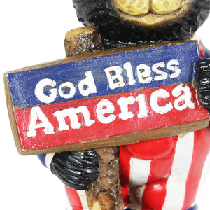 3 Piece Patriotic Bears with Inspirational Signs Pot Stake Assortment, 2.5 by 8.5 Inches | Shop Garden Decor by Exhart