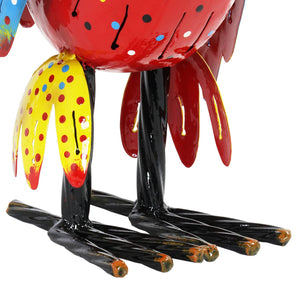 Colorful Metal Garden Bird Statue, 19 Inch | Shop Garden Decor by Exhart