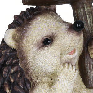 Welcome Sign Hedgehog Statue, 8 Inch | Shop Garden Decor by Exhart