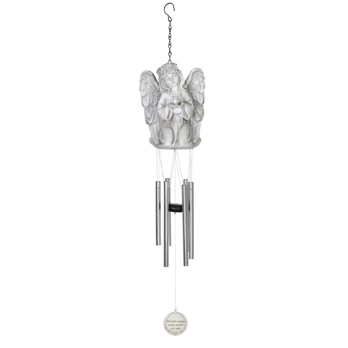 Remembrance Resin Angel Wind Chime, 6 by 31 Inches