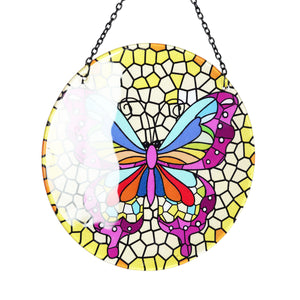 Hanging Mosaic Butterfly Suncatcher, 10 Inch | Shop Garden Decor by Exhart