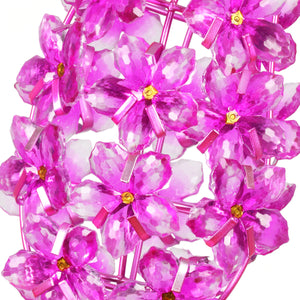 Solar Pink Acrylic and Metal Lilac Garden Stake, 5 by 34 Inches | Shop Garden Decor by Exhart