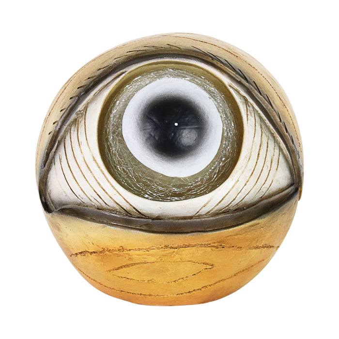 Halloween Eyeball with Color Changing LED and Battery Powered Automatic Timer, 4.5 Inches