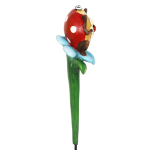 Ladybug Garden Plant Stake, 4.5 by 15 Inches | Shop Garden Decor by Exhart