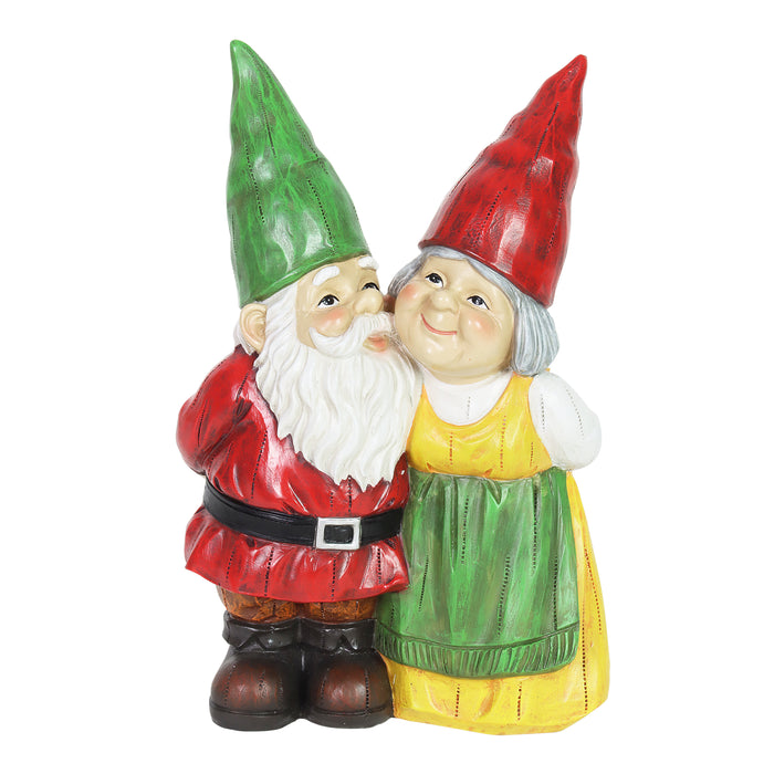 Garden Gnome Couple Statuary, 10 Inch