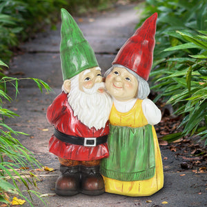 Garden Gnome Couple Statuary, 10 Inch | Shop Garden Decor by Exhart