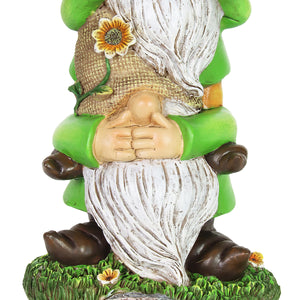 See No, Hear No, Speak No Evil Green T-Shirt Garden Gnomes Statue, 5 by 13.5 Inches | Shop Garden Decor by Exhart