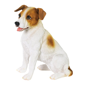 Hand Painted Jack Russell Statuary, 12.5 Inch | Shop Garden Decor by Exhart