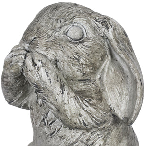 See No, Hear No, Speak No Evil Garden Bunny set of 3, 7.5 Inches | Shop Garden Decor by Exhart