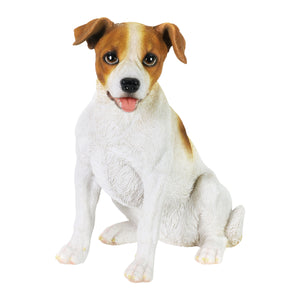 Hand Painted Jack Russell Statuary, 12.5 Inch | Shop Garden Decor by Exhart