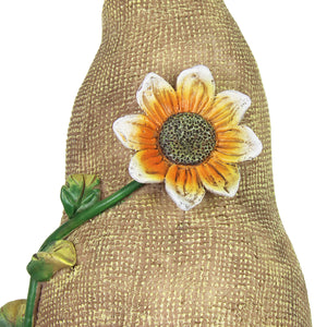 Garden Gnome with Sunflower Can't See Hat and Watering Can Statuary, 6.5 by 13.5 Inches | Shop Garden Decor by Exhart