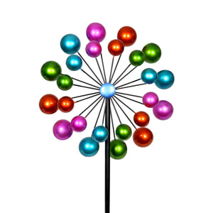Double Bubble Wind Spinner Garden Stake, 20 by 65 Inches