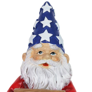 USA Sign Garden Gnome, 8.5 Inch | Shop Garden Decor by Exhart