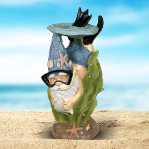 Good Time Solar Snorkeling Gnome Garden Statue, 18 Inches Tall | Shop Garden Decor by Exhart