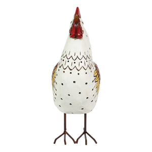 Hand Painted Rooster Statuary, 9.5 by 11.5 Inches | Shop Garden Decor by Exhart