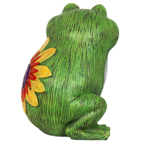 Colorful Sweet Life Garden Frog Statue, 10 Inch | Shop Garden Decor by Exhart