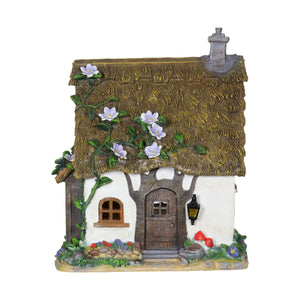 Solar Flower Vine Fairy Cottage Garden Statue, 12 Inch | Shop Garden Decor by Exhart