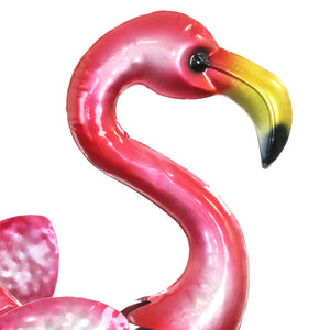 Pink Flamingo Double Sided Metal Garden Spinner Stake, 18 Inch | Shop Garden Decor by Exhart
