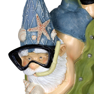 Good Time Solar Snorkeling Gnome Garden Statue, 18 Inches Tall | Shop Garden Decor by Exhart