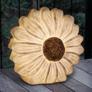 Solar White Daisy Accent Light, 12 Inches | Shop Garden Decor by Exhart