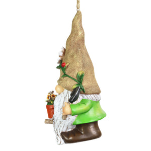 Gardening Gnome Hanging Bird House, 10.5 Inches | Shop Garden Decor by Exhart