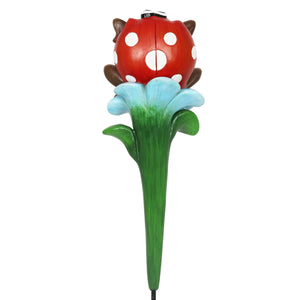Ladybug Garden Plant Stake, 4.5 by 15 Inches | Shop Garden Decor by Exhart
