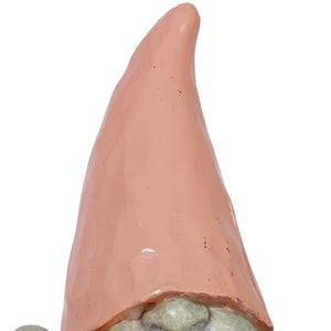 Solar Peach Happy Hat Gnome Statue, 11 Inch | Shop Garden Decor by Exhart