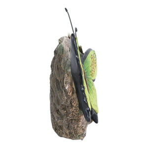 Believe Green Butterfly Hand Painted  Garden Statuary, 11 by 8 Inch | Shop Garden Decor by Exhart