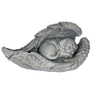 Dog in Angel Wings Garden Statue, 14 by 6 Inches | Shop Garden Decor by Exhart