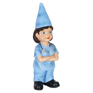 Nurse Nancy Garden Gnome Statue, 5 by 14 Inches | Shop Garden Decor by Exhart
