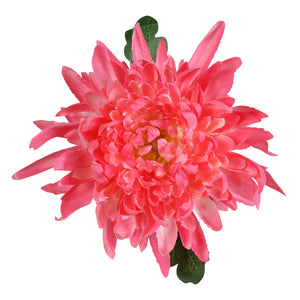 Solar Pink Mum Fabric Garden Stake, 5 by 30 Inches | Shop Garden Decor by Exhart
