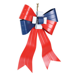 Patriotic Metal Bow Wall Decor, 19.5 by 26 Inches | Shop Garden Decor by Exhart