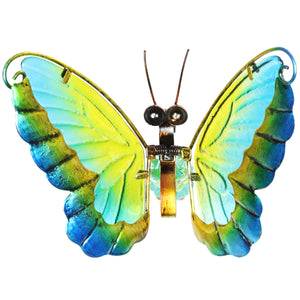WindyWing Green Butterfly Garden Stake with Beads, Made of glass and metal with Flapping Wings | Shop Garden Decor by Exhart