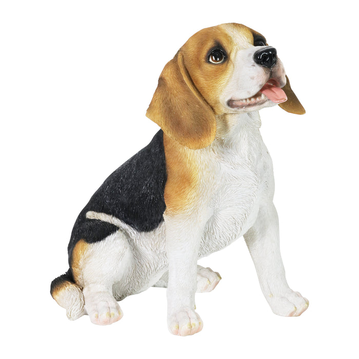 Hand Painted Beagle Statuary, 12 Inch