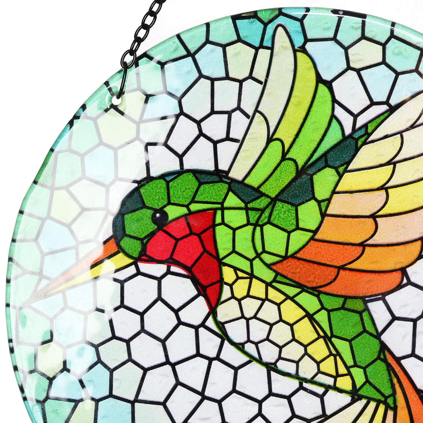 Mosaic Hummingbird Wind Chimes
