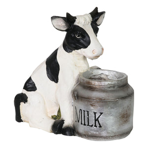 Cow and Milk Pail Planter, 15 Inch | Shop Garden Decor by Exhart