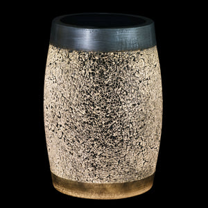 Solar Silver Glass and Resin Tabletop Lantern, 10 Inch | Shop Garden Decor by Exhart